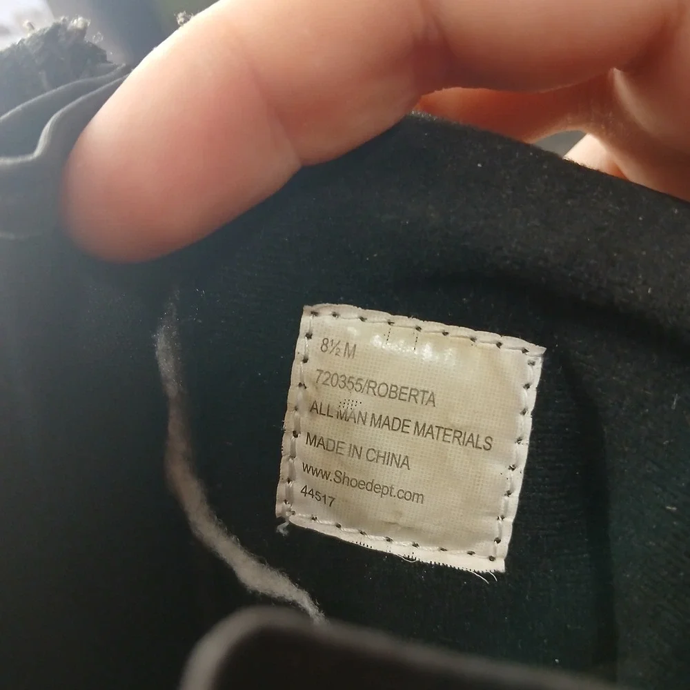 Totes Roberta Snow Boots 8.5 Black Mid Calf Side Zip‎ Winter Weatherproof